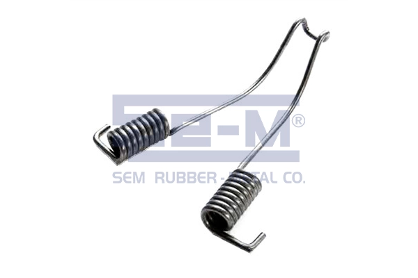 Spring, brake shoes